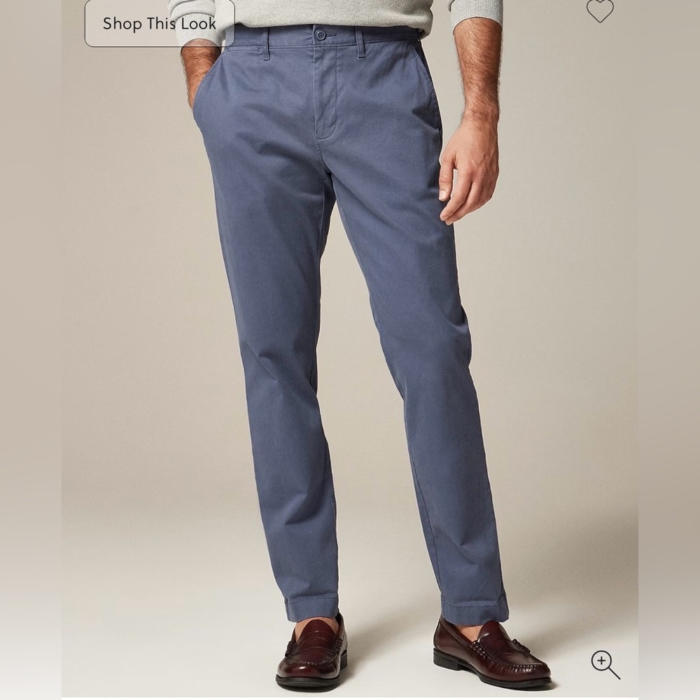 J.Crew 770 Straight Fit Stretch Chinos Dusty Navy 34x32 👖✨